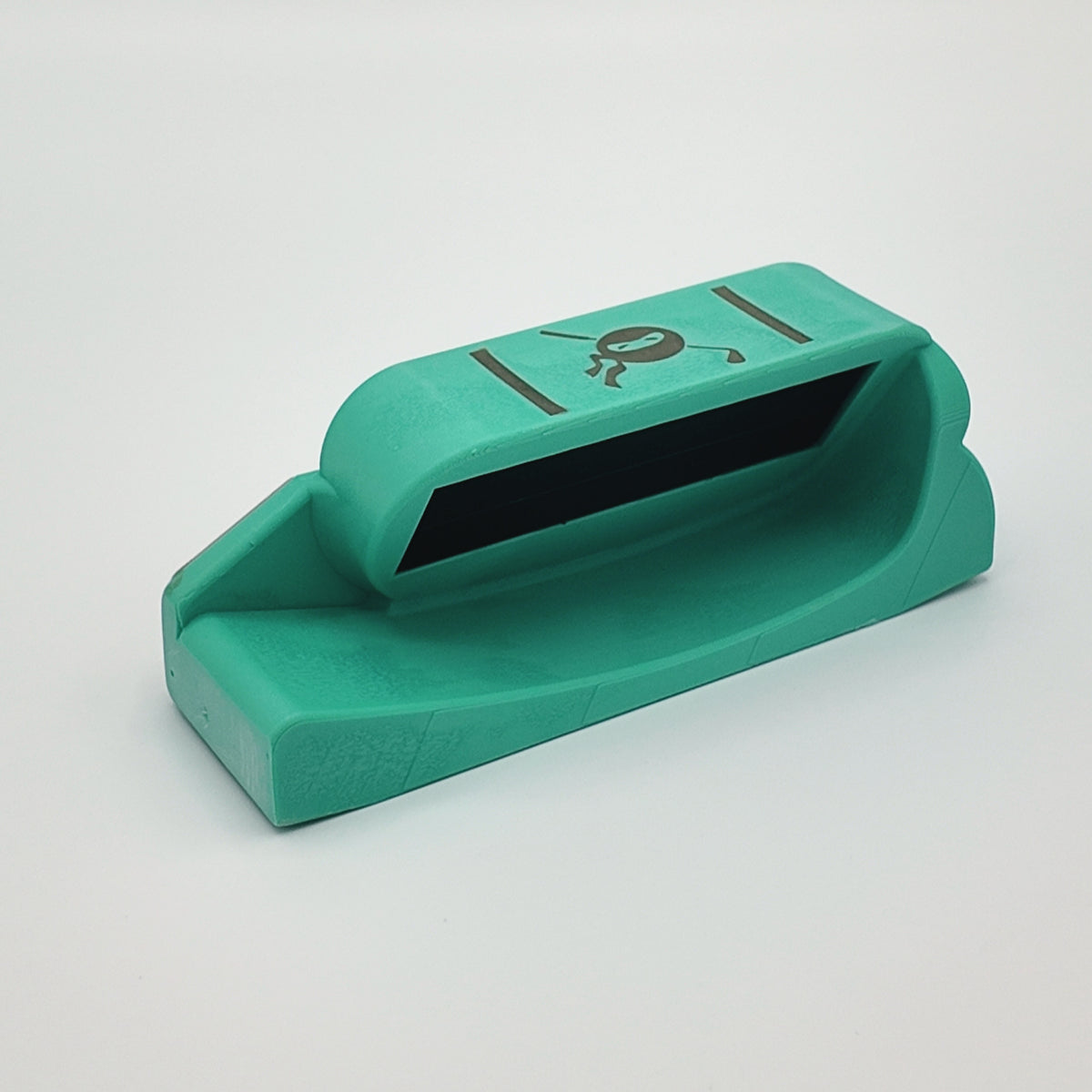 Rear view of the Green putter attachment showing the recessed magnets.